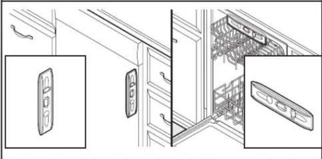 KITCHENAID KDPM804KPS - Vérifier de nouveau l'alignement du lave-vaisselle avec l'ouverture - 1