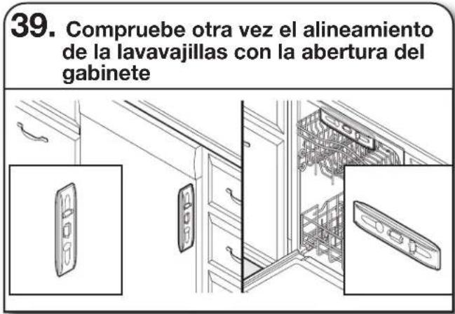 KITCHENAID KDPM804KPS - ASEGURE LA LAVAVAJILLAS EN LA ABERTURA DEL GABINETE - 1