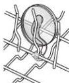 KITCHENAID KUDP01DLBL5 - SURE-HOLD™ light item clips - 1