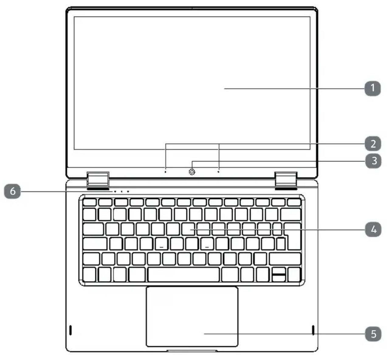 MEDION Akoya E3222 (MD 63500) - Offenes Notebook - 1