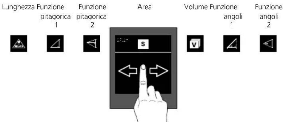Laserliner LaserRangeMaster T4 Pro - Cambio delle funzioni di misura: - 1
