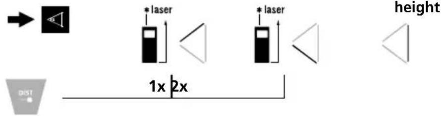 Laserliner LaserRangeMaster T4 Pro - Angle function 2: - 1