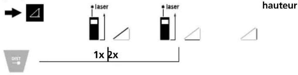 Laserliner LaserRangeMaster T4 Pro - Fonction Pythagore 1 : - 1