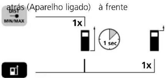 Laserliner DistanceMaster Compact Plus - Mudar o nível de medição (referência): - 1