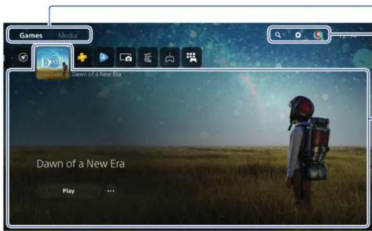 SONY PlayStation 5 - Home screen - 1