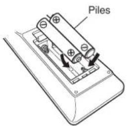 MARANTZ PM6007 - Insertion des piles - 2