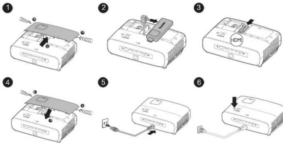 BENQ W2700i - Installation du Dongle Android TV QS01 - 1