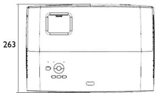 BENQ W2700i - Dimensions - 1