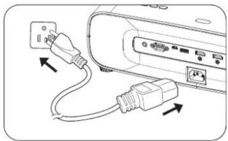 BENQ W2700i - Mise en marche du projecteur - 1