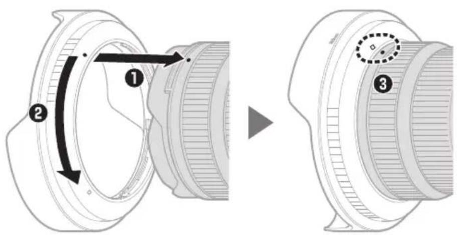 NIKON NIKKOR Z 1424mm f2.8 S - Fixation du parasoleil - 2