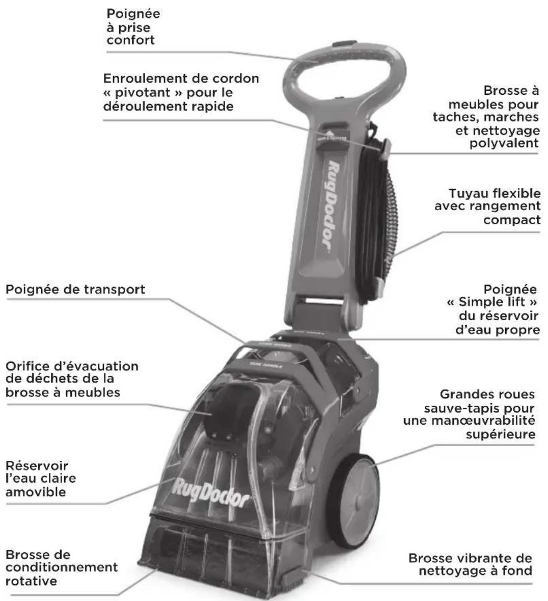 Rug Doctor 1093170 - PIÉCES ET COMPOSANTS DU PRODUIT - 1