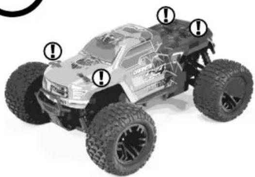 ARRMA Big Rock Crew Cab 4x4 3S BLX - SCHNELLSTARTANLEITUNG - 2