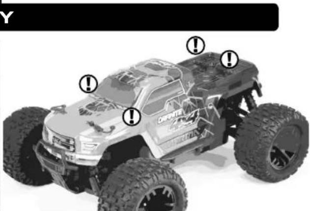ARRMA Big Rock Crew Cab 4x4 3S BLX - CONTROLLER ON FIRST CAR ON SECOND - 6