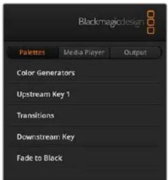Blackmagic Design ATEM mini Pro ISO - Palettes de fonctions - 1