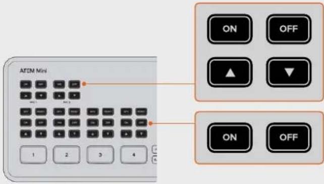 Blackmagic Design ATEM mini Pro ISO - Botones ON y OFF - 1