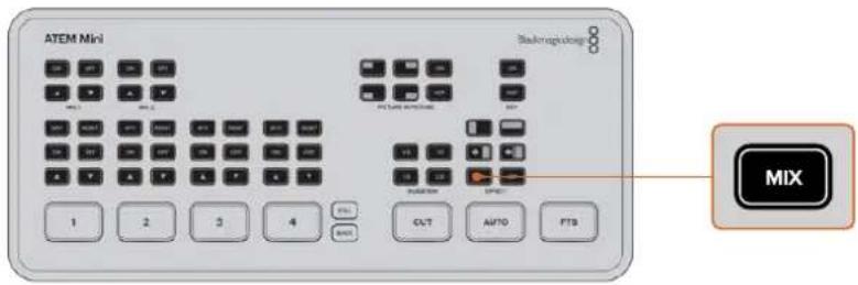 Blackmagic Design ATEM mini Pro ISO - To perform a mix auto transition: - 1