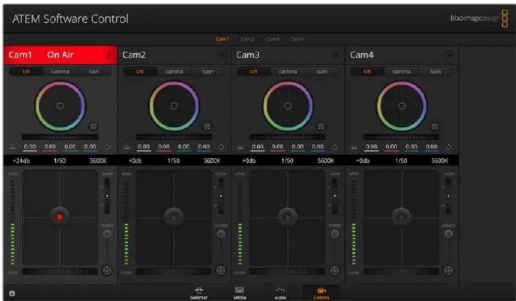 Blackmagic Design ATEM mini Pro ISO - Uso de la función de control de cámaras - 1