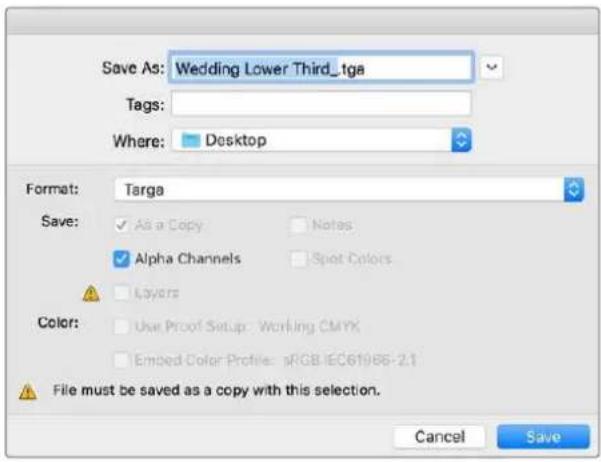 Blackmagic Design ATEM mini Pro ISO - Creating a TGA File with an Alpha Channel - 4