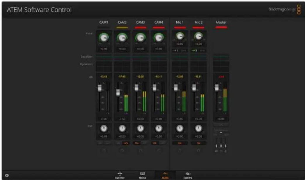 Blackmagic Design ATEM mini Pro ISO - Mezcla de audio - 1