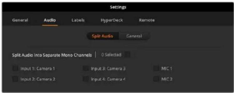 Blackmagic Design ATEM mini Pro ISO - 设置音频输入和输出行为 - 1