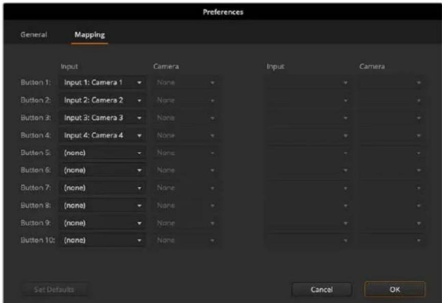 Blackmagic Design ATEM mini Pro ISO - Button Mapping - 1