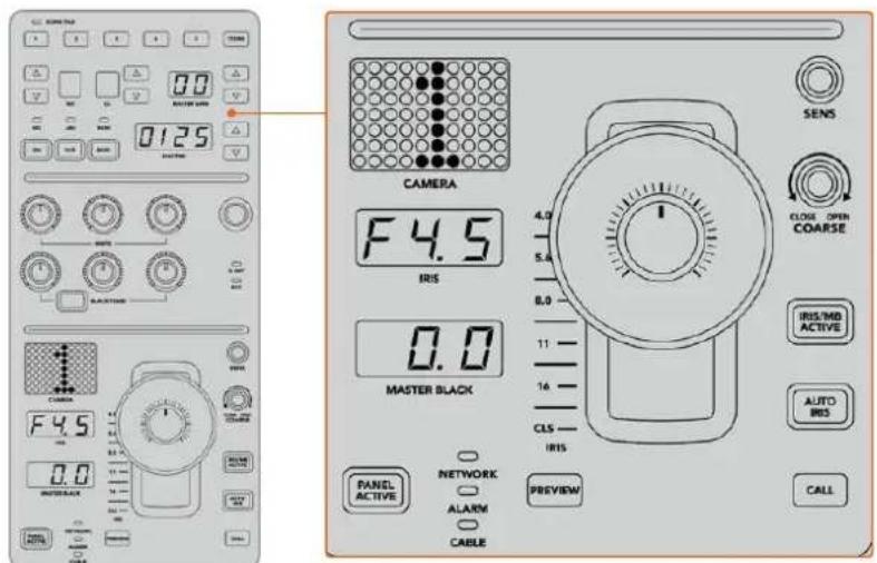 Blackmagic Design ATEM mini Pro ISO - Controles para el objetivo - 1