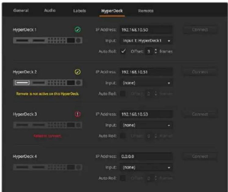 Blackmagic Design ATEM mini Pro ISO - HyperDeck設定 - 1
