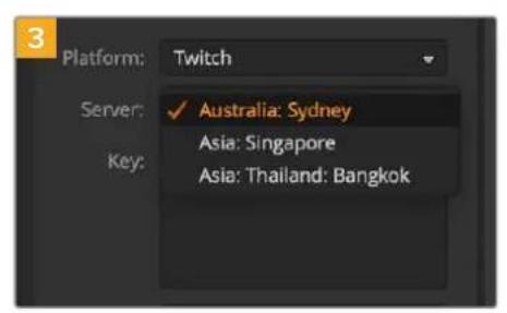 Blackmagic Design ATEM mini Pro ISO - Para configurar los ajustes en la plataforma Twitch: - 8