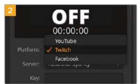 Blackmagic Design ATEM mini Pro ISO - To configure your settings for Twitch: - 7
