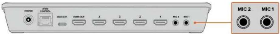 Blackmagic Design ATEM mini Pro ISO - Connector d'autres sources audio - 1