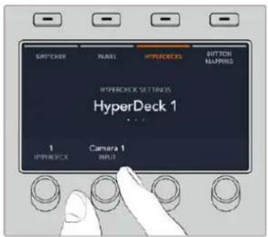 Blackmagic Design ATEM mini Pro ISO - Asignación de una entrada a un grabador HyperDeck - 1