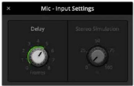 Blackmagic Design ATEM mini Pro ISO - So passen Sie die Verzögerung am ausgewählten Eingang an: - 2