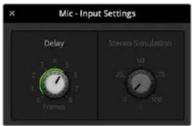 Blackmagic Design ATEM mini Pro ISO - To adjust the amount of delay on the selected input: - 2