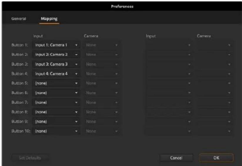 Blackmagic Design ATEM mini Pro ISO - Mapper des boutons - 1