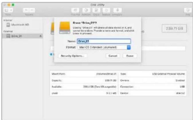 Blackmagic Design ATEM mini Pro ISO - Formatting Media on a Mac Computer - 1