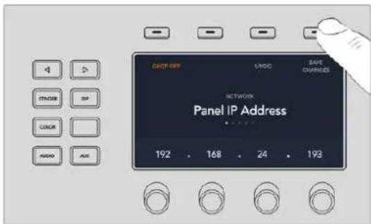 Blackmagic Design ATEM mini Pro ISO - Changing Network Settings on ATEM 1 M/E Advanced Panel - 2