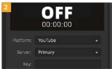 Blackmagic Design ATEM mini Pro ISO - To configure your settings for YouTube Studio: - 9