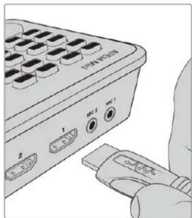 Blackmagic Design ATEM mini Pro ISO - Plugging in Video Sources - 1