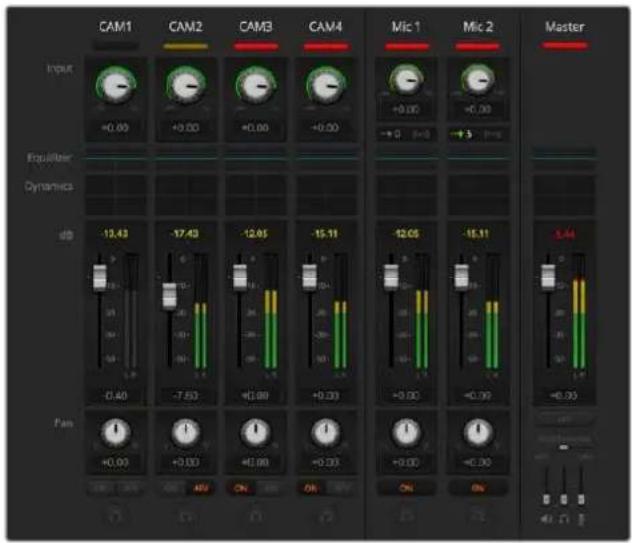Blackmagic Design ATEM mini Pro ISO - Balance audio - 1
