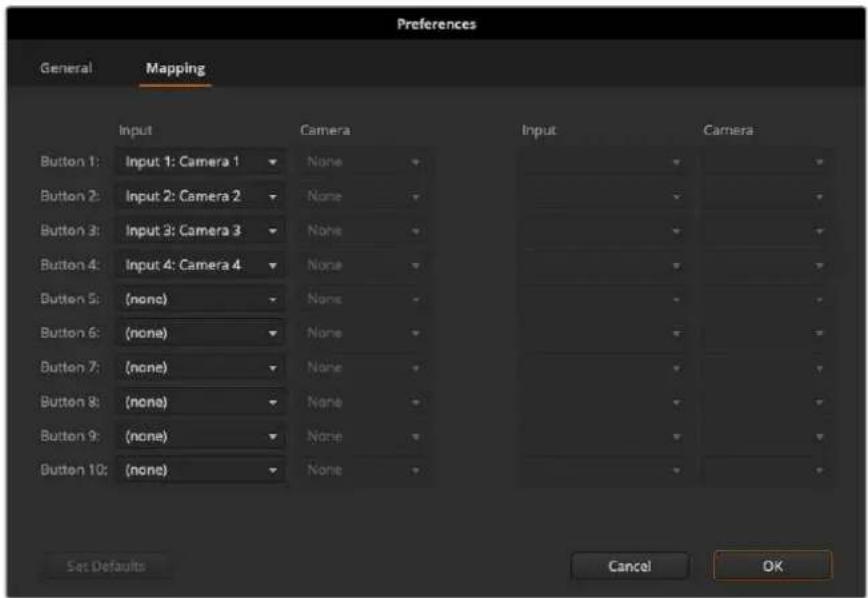 Blackmagic Design ATEM mini Pro ISO - ボタンマッピング - 1