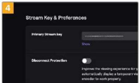 Blackmagic Design ATEM mini Pro ISO - Para configurar los ajustes en la plataforma Twitch: - 4