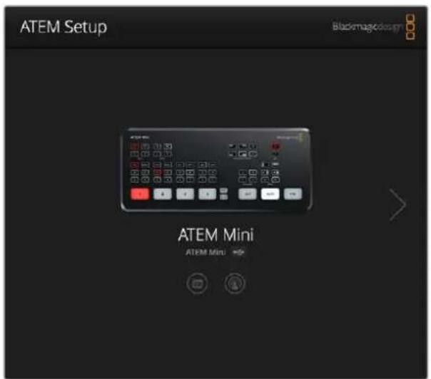 Blackmagic Design ATEM mini Pro ISO - Configuración del programa ATEM Setup - 1