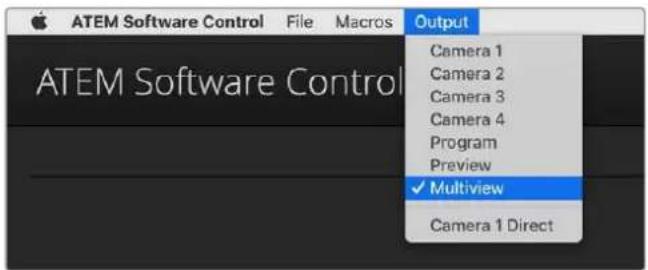 Blackmagic Design ATEM mini Pro ISO - Configuración de la salida HDMI - 1