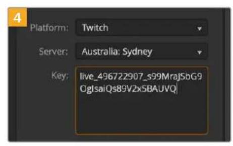 Blackmagic Design ATEM mini Pro ISO - So konfigurieren Sie die Einstellungen für Twitch: - 9