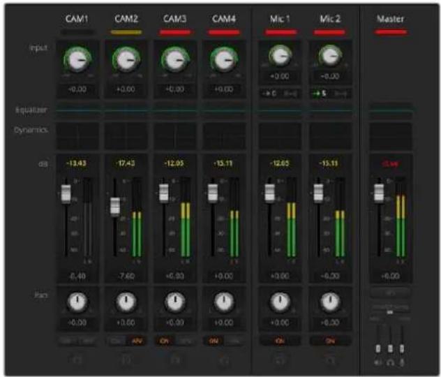 Blackmagic Design ATEM mini Pro ISO - Balance de audio - 1