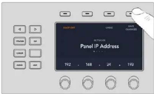 DACT OFF LINK SAVE CHANGES NETWORKER Panel IP Address 192 168 24 193