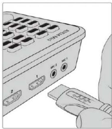Blackmagic Design ATEM mini Pro ISO - Conexión de fuentes - 1