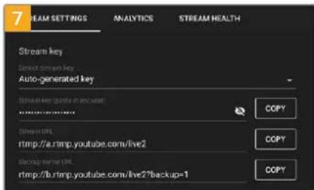Blackmagic Design ATEM mini Pro ISO - To configure your settings for YouTube Studio: - 7
