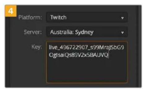 Blackmagic Design ATEM mini Pro ISO - Configurer les paramètres pour Twitch : - 9