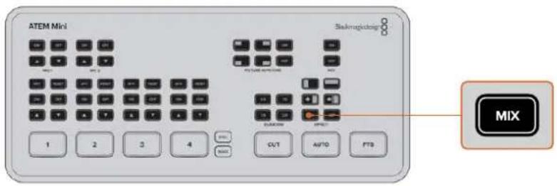 Blackmagic Design ATEM mini Pro ISO - Effectuer une transition automatique Mix : - 1